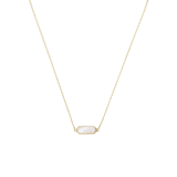 14 karaat geelgouden ketting met mother of pearl