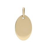 9 Karat Anhänger oval