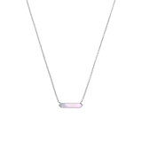 Zilveren ketting met parelmoer