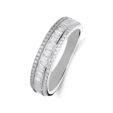 Zilveren ring baguette zirkonia