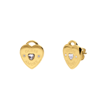 Guess stainless steel goldplated oorbellen AMORE
