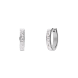 Stainless steel oorringen met kristal 16mm