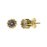 9-Karat-Ohrstecker mit Zirkonia für Damen