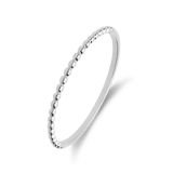 14 karaat witgouden ring bolletjes