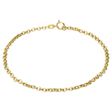 14 Karat Gelbgold Armband Jasseron Kette