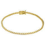 14 Karat Gelbgold Tennisarmband mit 65 im Labor gezüchteten Diamanten für Damen