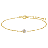 Silbernes, goldplattiertes Fantasiearmband für Damen