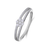 Silberner Ring mit Beschichtung