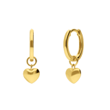 Silberne, goldbeschichtete Ohrringe für Damen