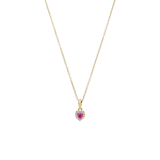 Zilveren goldplated kinderketting met hanger