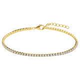 Silbernes, goldbeschichtetes Armband für Damen