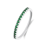 Silberner Ring mit Zirkonia für Damen