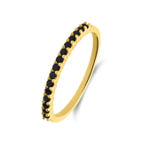 Zilveren goldplated ring met zirkonia voor dames