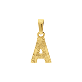 14 karaat geelgouden letterhanger voor dames
