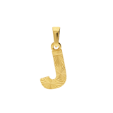14 karaat geelgouden letter hanger voor dames
