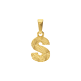 14 Karat Gelbgold Buchstabenanhänger für Damen