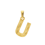 14 Karat Gelbgold Buchstabenanhänger für Damen