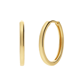 Zilveren goldplated oorringen 20mm voor dames