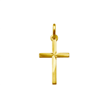 Zilveren goldplated hanger kruis