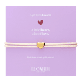 Stainless steel koordarmband hart voor dames