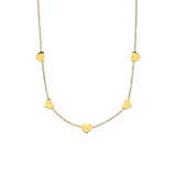 Stainless steel goldplated ketting harten