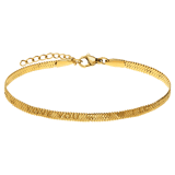 Stainless steel goldplated armband I LOVE YOU