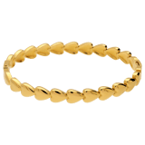 Stainless steel goldplated bangle harten