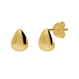 Zilveren goldplated oorknoppen voor dames