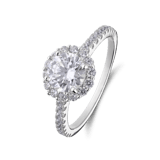 Zilveren ring met zirkonia voor dames