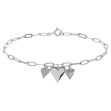 Zilveren armband met hanger voor dames