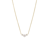 Silberne, goldbeschichtete Damenkette mit Anhänger