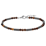 Stainless steel kralenarmband tijgeroog