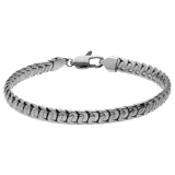 Stainless steel armband zilverkleurig