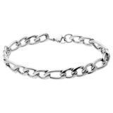 Stainless steel herenarmband gourmetschakel