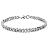 Stainless steel herenarmband gourmetschakel