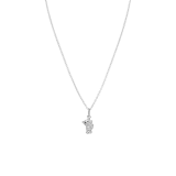 Zilveren ketting met hanger beer zirkonia