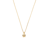 Zilveren goldplated ketting met vlinder