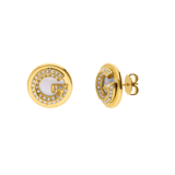 Guess stainless steel oorknoppen met kristal voor dames