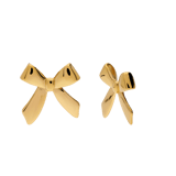Stainless steel goldplated oorknoppen strik