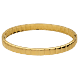 Stainless steel goldplated bangle streep
