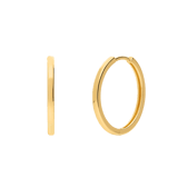 Zilveren goldplated oorringen met zirkonia voor dames