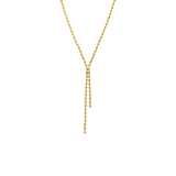 Stainless steel goldplated y-ketting