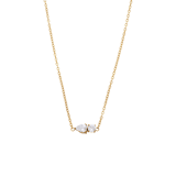 Stainless steel ketting met hanger met zirkonia voor dames