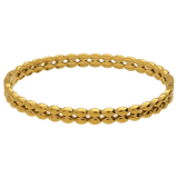 Stainless steel goldplated bangle ovaal