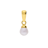 14 karaat gouden hanger met zoetwaterparel 4mm
