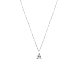 Zilveren ketting met hanger letter voor dames