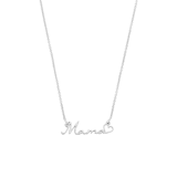 Zilveren naamketting voor dames