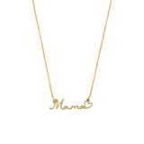 Zilveren goldplated naamketting voor dames
