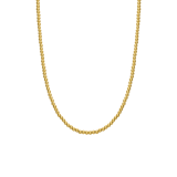 Silberne goldbeschichtete Halskette