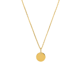 Zilveren goldplated ketting met hanger met zirkonia voor dames